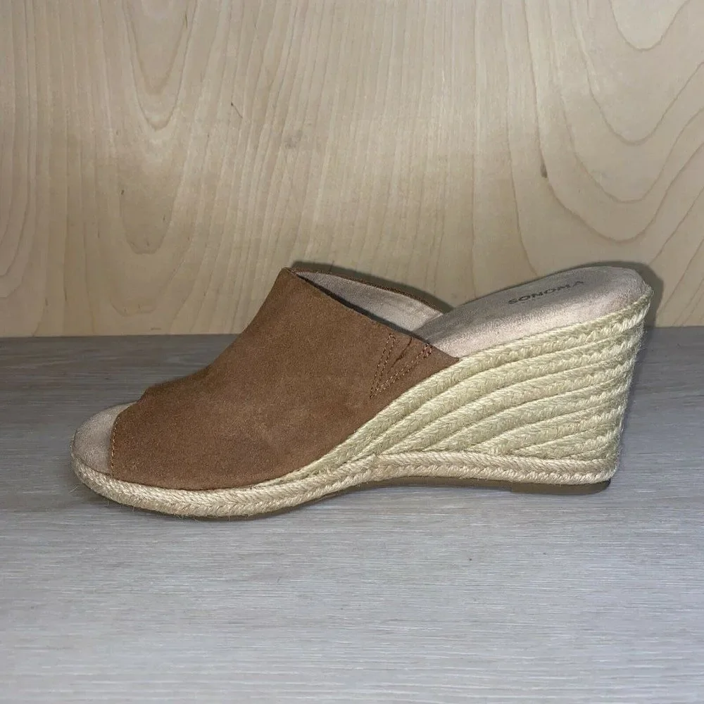 Sonoma Snalice Whiskey Leather Wedge Women's 9.5‎